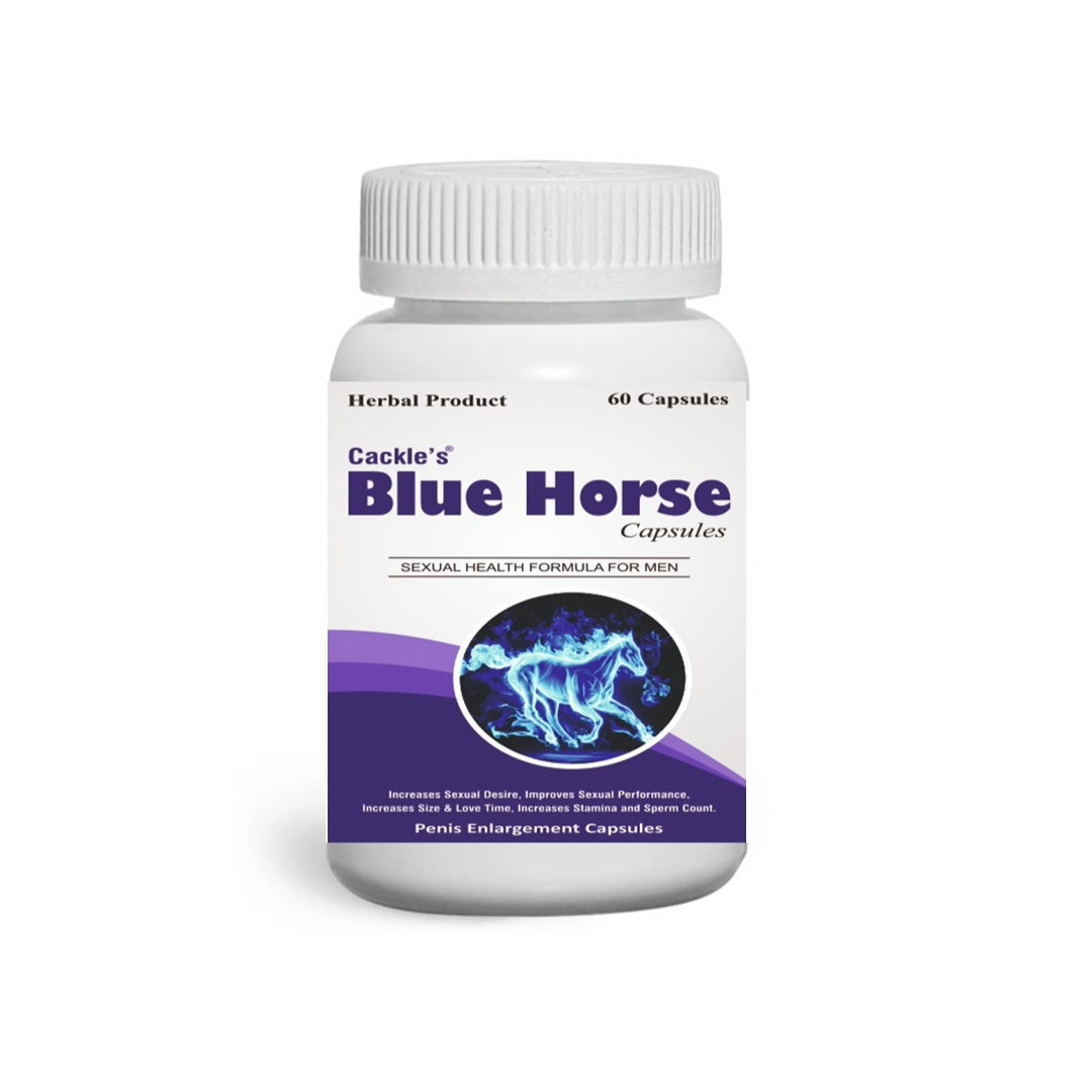 Blue Horse Herbal Capsule for Men, Pack of 60 Capsules