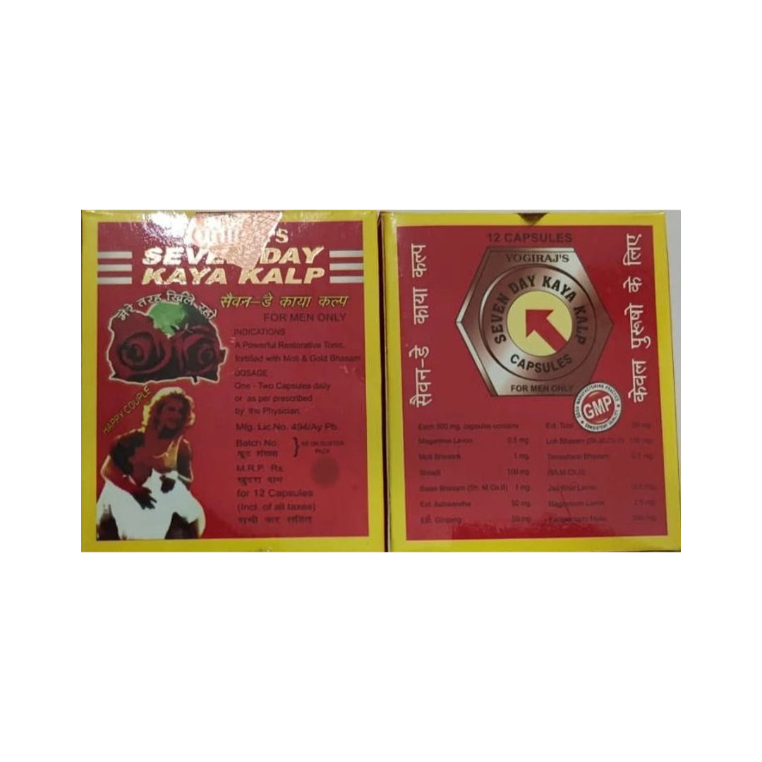 Seven Day Kaya Kalp Capsule for Men, Pack of 12 Capsule
