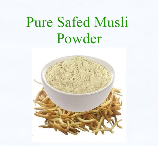100% Pure Safed Musli Powder (Chlorophytum Borivilianum)